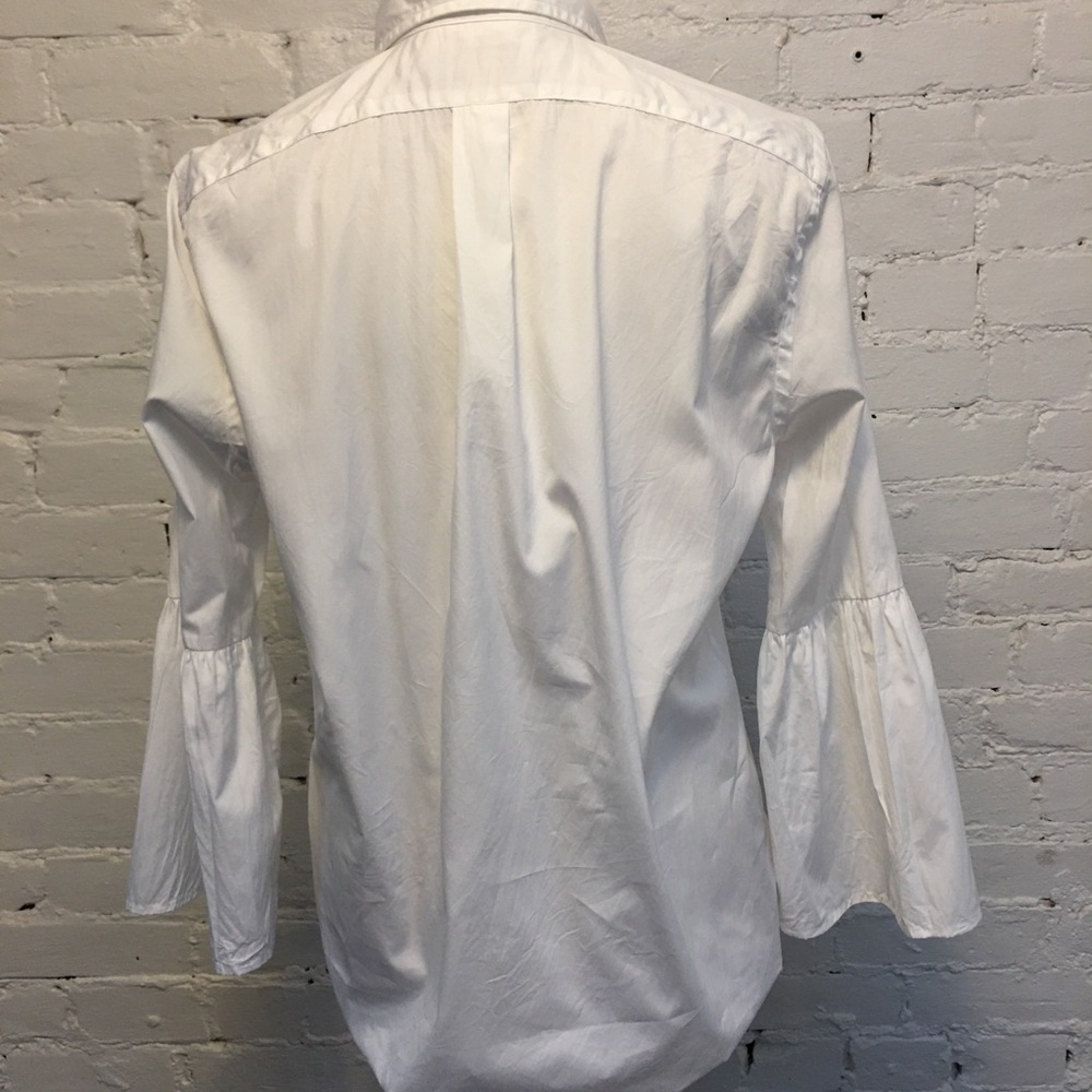 Polo Ralph Lauren bell sleeve top white cotton size 8 - Picture 6 of 8